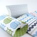 12 Pillow Boxes. Green. Pink. Blue. White. Owls Birds Geometric