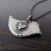Little bird Necklace - sterling silver peace dove - rustic patina