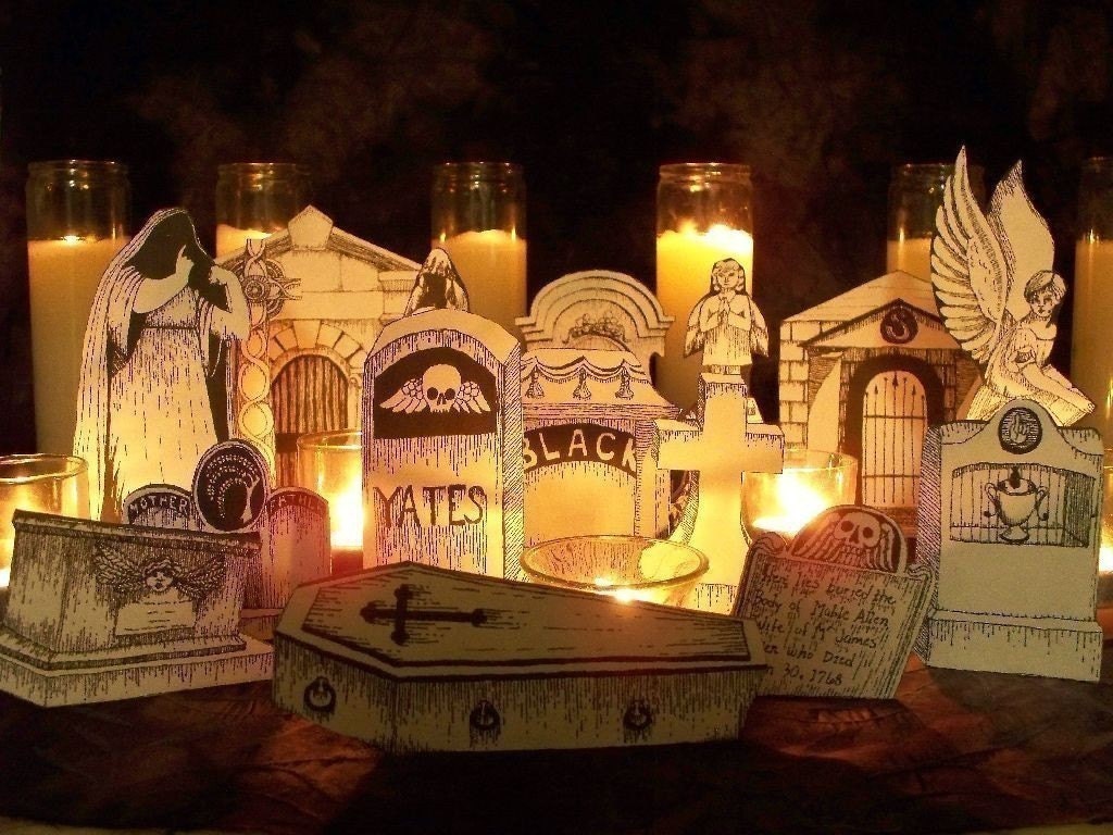 Instant Cemetery Display Set 1