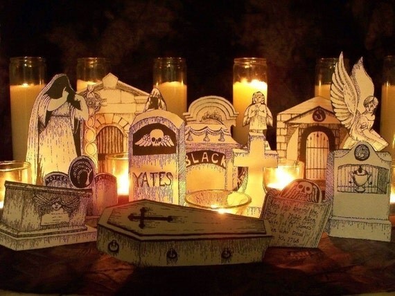 Instant Cemetery Display Set 1