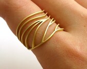 Wing Ring - Gold Dragonfly Ring