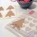 Kraft Christmas Tree Stickers