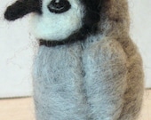 Pollyanna -  Penguin Signet - Needle Felt Sculpture