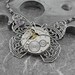 Steampunk Dichroic Butterfly Necklace - Pursuit of the Mechanical Butterfly by COGnitive Creations