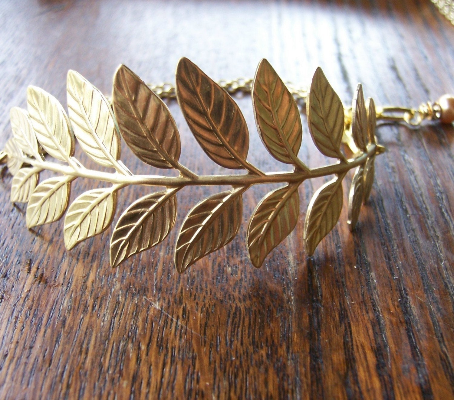 Gold Branch Cuff Bracelet