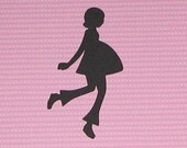 24 Pregnant Lady Die Cuts-- Custom Colors Available (perfect for Baby Shower Invitations)