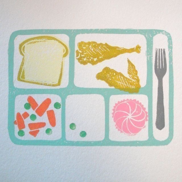 Cafeteria Tray Print