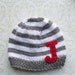 CUSTOMIZED Initial Hat- Childrens and Baby  Beanie -You choose combo and letter and size Below-- Read below for possible Ready To Ship items