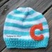 CUSTOMIZED Initial Hat- Childrens and Baby  Beanie -You choose combo and letter and size Below-- Read below for possible Ready To Ship items