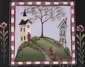 Folk Art Print  ... I Will Praise The Lord