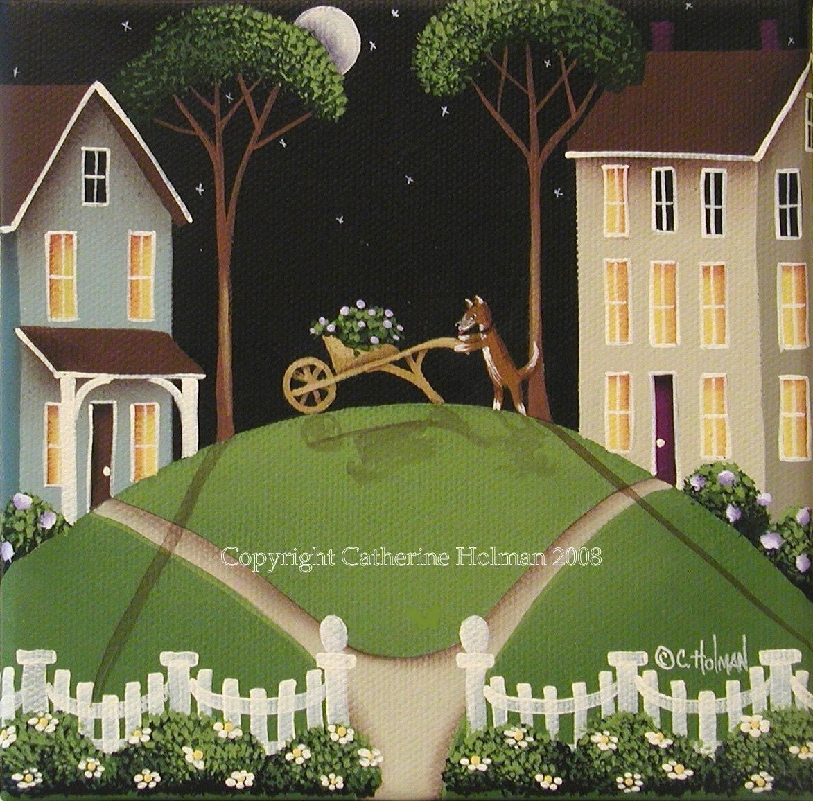 Folk Art Print Heather Glen