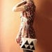 Bag - leather triangles