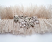 glitterati silk tulle garter