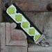 READY TO SHIP-Beautiful Key Fob/Keychain/Wristlet-Lime On Black
