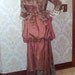 Reserved Lising-Victorian Floral Bustle Gown
