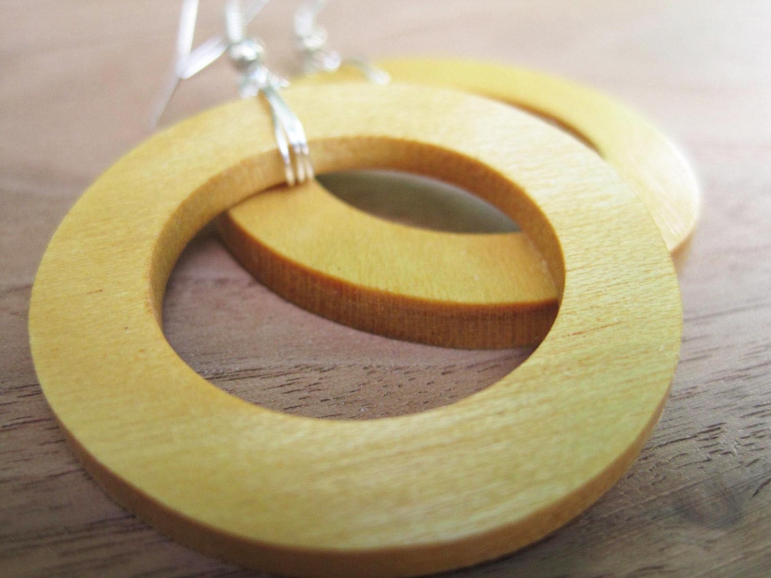 Pau Amarello Hoop Earrings - Sunshine Yellow - Sale