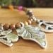 Long Rainbow Charm Necklace - Bright Colourful Jewelry - Peace Koala Leaf - Funky - Purple Turquoise Pink Yellow Green - Silver - Sale