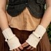 Cashmere Lamb's Wool Romantic Fingerless Gloves Hand Knit by Request