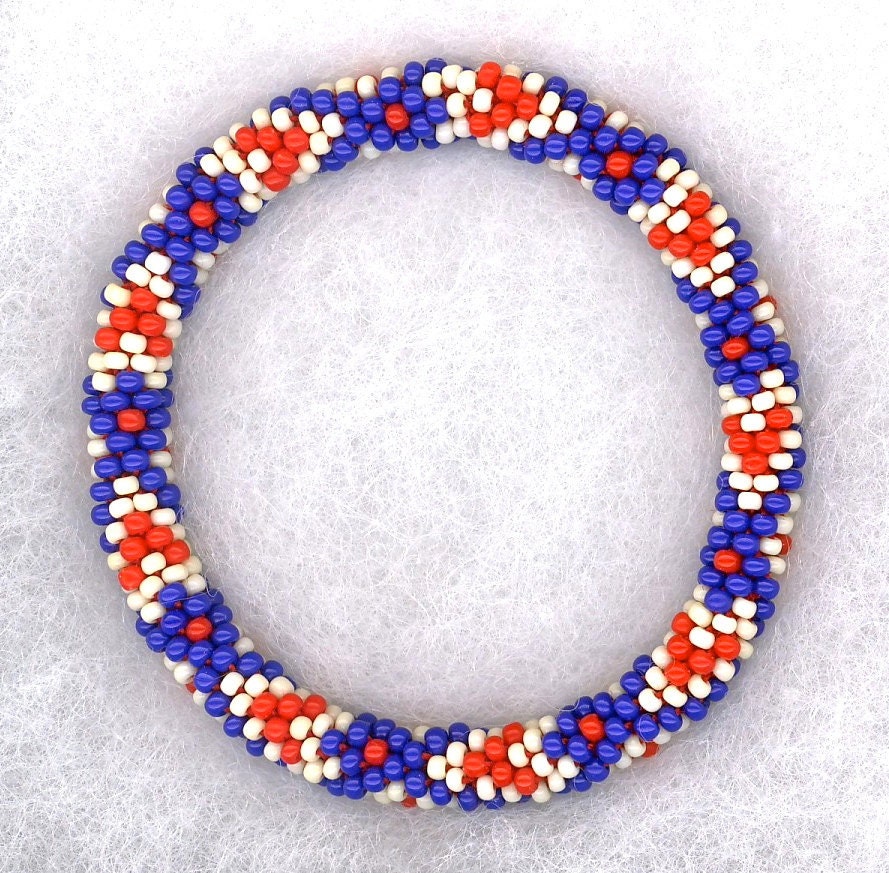 Home Is Where the Heart Is Bead Crochet Bracelet