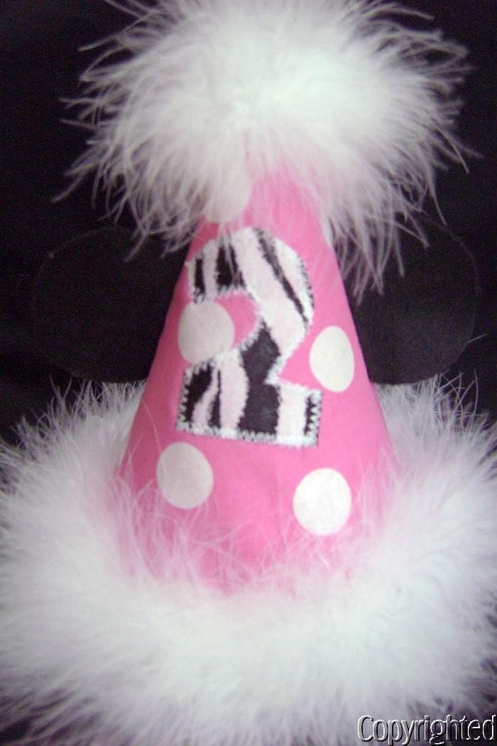 Original Custom Minnie Mouse 1st 2nd 3rd 4th Birthday party hat with age and ears Il_170x135
