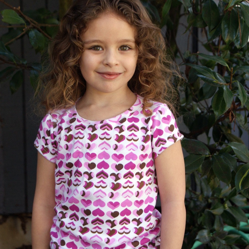 PDF Pattern - The Practically Perfect Girls Tee Shirt