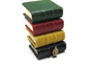 Miniature Green Leather Book