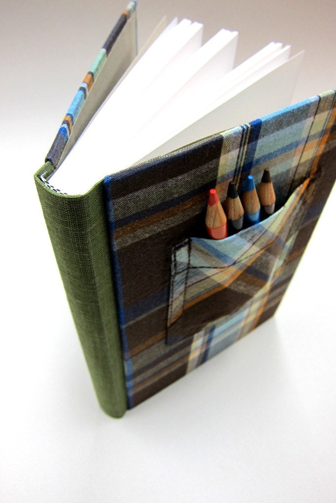 Kids's Journal/Diary/Notebook made from recycled childrens clothing