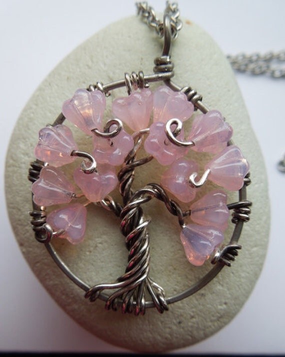 SALE-Cherry Blossom Tree Necklace-Sterling Silver