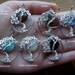 Yellow Moon Mother of Pearl Sterling Silver Tree of Life Necklace