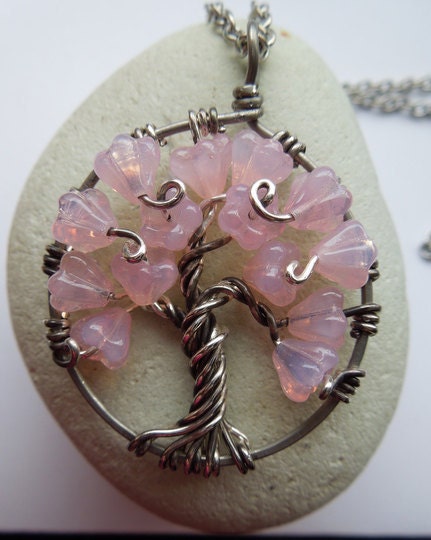 SALE-Cherry Blossom Tree Necklace-Sterling Silver