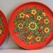 Pair of Vintage Metal Trays - 60s or 70s