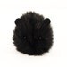 Lump of Coal Black Faux Fur Guinea Pig Stuffed Animal Plushie Toy