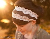 Vintage Stretch in Mocha - Garlands of Grace headband Spring  2012