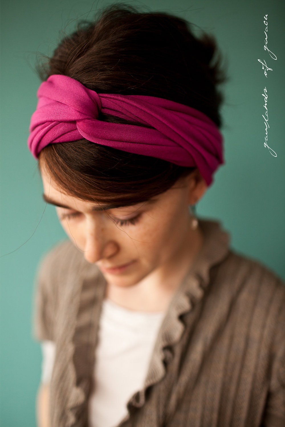Twist in Berry - Garlands of Grace Something special headband 2012
