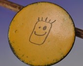 Enamel Brooch . ONE