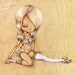 Valentines Stockings-Big Eyed Pinup Girl in Pink and Vintage Heals-Pinkytoast Art Print-8x8