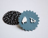 Bird Earrings, Discovery Bird Studs in Sterling Silver.