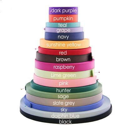 Metal Engraved Buckle Dog Collar - Personalized with 18 Webbing Colors to Choose From