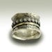 Sterling silver band with silver and gold spinners - I gave you my love