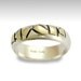 Wedding band - sterling silver combined gold Men's and Women's band - Other than.