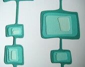 Googie in Sea Foam - Set of 2 handcut cards