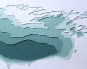 Lake Ontario - original 8 x 10 papercut art