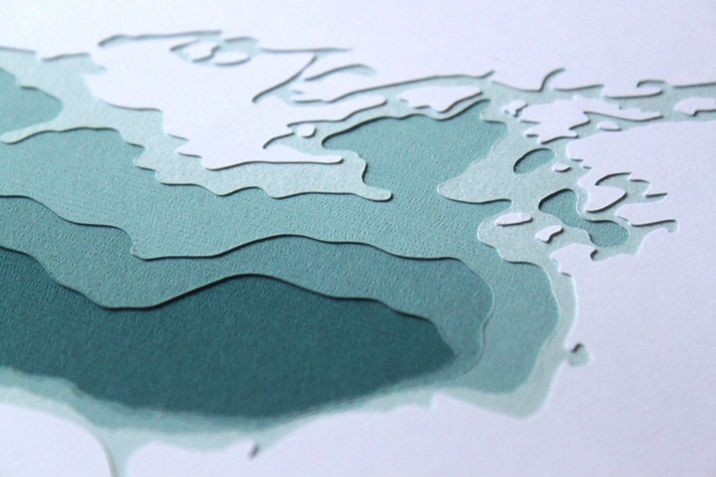Lake Ontario - original 8 x 10 papercut art