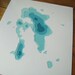 You Are Here (custom 8 x 10 handcut bathymetry)