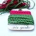 Six Yards of Festive Raspberry and Olive Ric Rac Ribbon