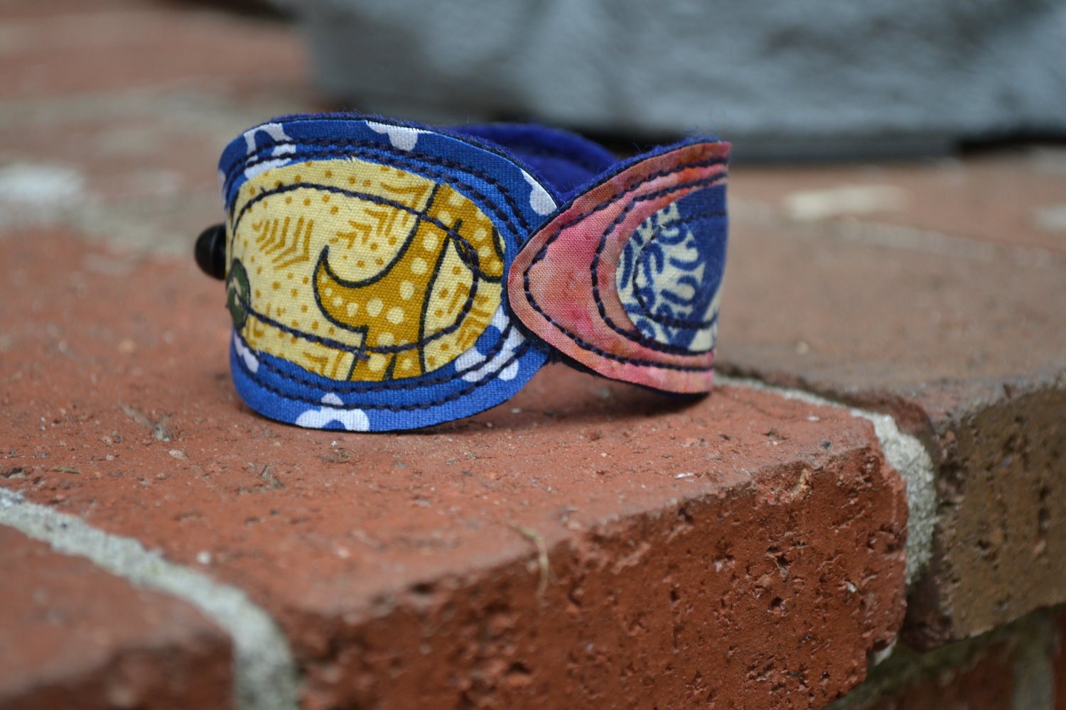 colorful fiber art bracelet cuff, colorful textile art bracelet MADE TO ORDER