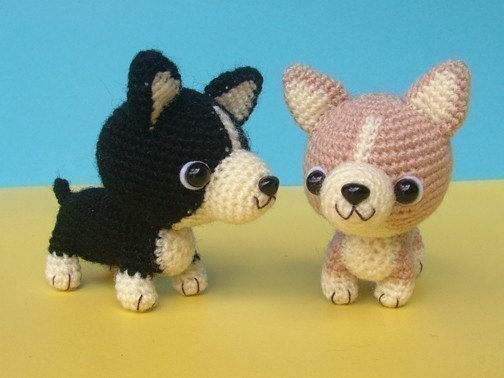 Welsh Corgi Puppy PDF Crochet Pattern by jaravee on Etsy