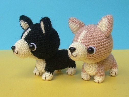 Welsh Corgi Puppy - PDF Crochet Pattern