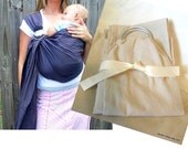 READY TO SHIP- Oatmeal Linen-blend Baby Sling - Ring Sling - More Colors Available