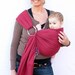The Original Rustic Baby Sling in Berry- Ring Sling for infant or toddler -